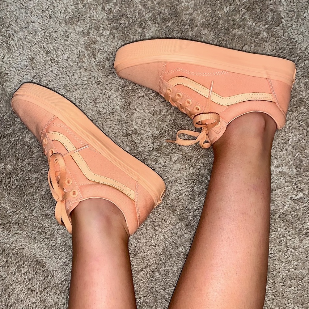 Pastel Orange Old Skool Vans